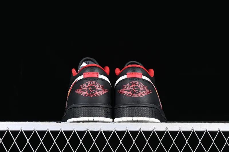 All categories Air Jordan Jordan series basketball shoes Air Jordan 1 Low Air Jordan 1 Low "Flaming Swoosh" AJ1 Joe 1 black red flame FJ7073-010